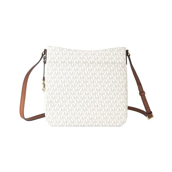 NWT MICHAEL KORS Jet Set Travel Large Messenger Bag Vanilla 2019 - Picture 2 of 5